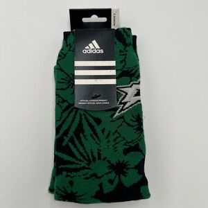 Adidas Womens Tropical Flower Print Socks Green Black White OSFA